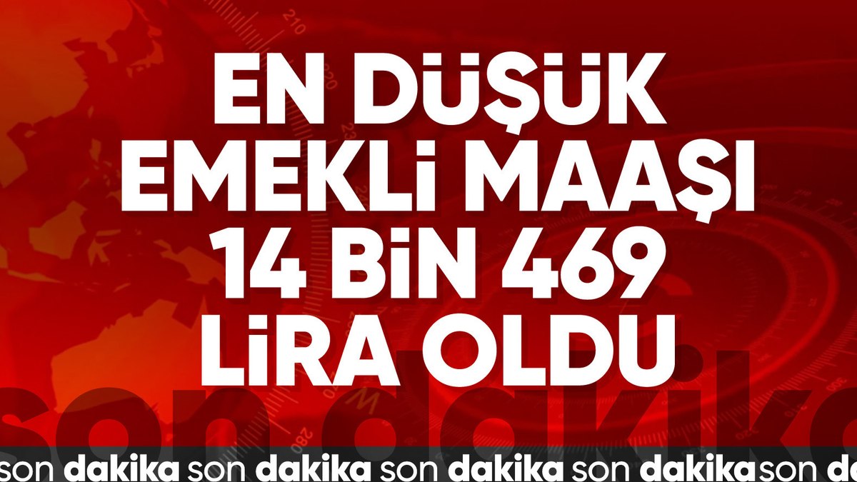 Vedat Işıkhan: En düşük emeklilik aylığı 14 bin 469 lira oldu