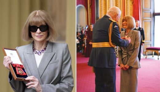 Vogue’un genel yayın yönetmeni Dame Anna Wintour, ‘Kraliyet Nişanı’na layık görüldü