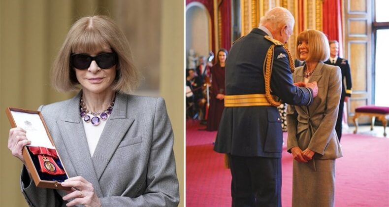 Vogue’un genel yayın yönetmeni Dame Anna Wintour, ‘Kraliyet Nişanı’na layık görüldü