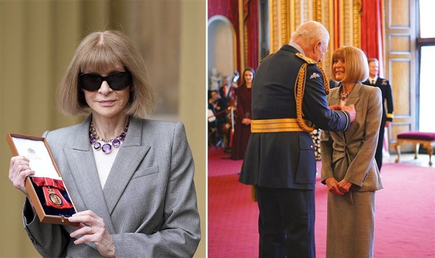 Vogue’un genel yayın yönetmeni Dame Anna Wintour, ‘Kraliyet Nişanı’na layık görüldü