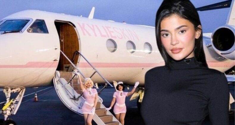 Yılbaşından bu yana 11 kere özel jetini kullandı: Kylie Jenner’ı ‘eko-terörist’ ilan ettiler!