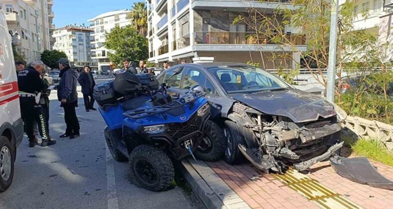 16 yaşındaki sürücü ATV ile kazaya neden oldu: Yaralılar var!