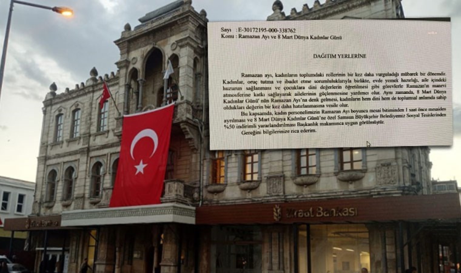 AKP’li belediyeden kadın çalışanlara cinsiyetçi ifadeler: ‘Evde yemek hazırlığı’ denildi, ‘izin’ verildi!