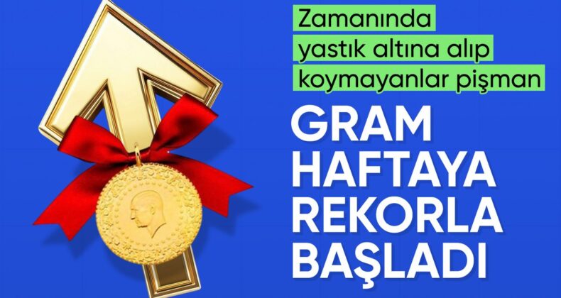 Altın fiyatları haftaya rekorla başladı