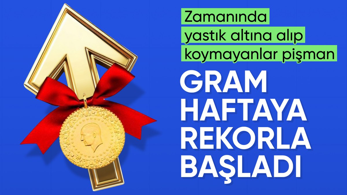 Altın fiyatları haftaya rekorla başladı