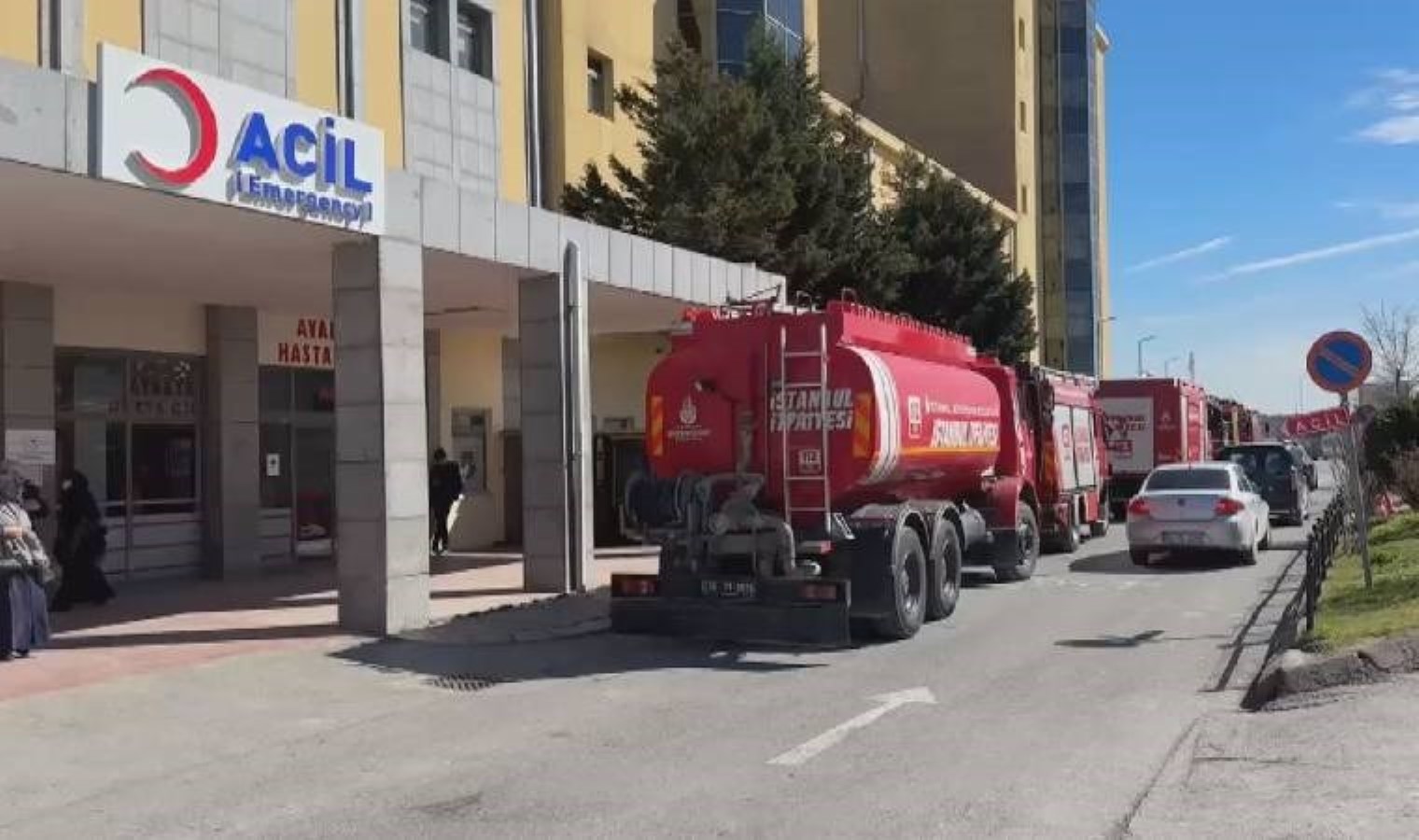 Arnavutköy Devlet Hastanesi’nde yangın paniği!