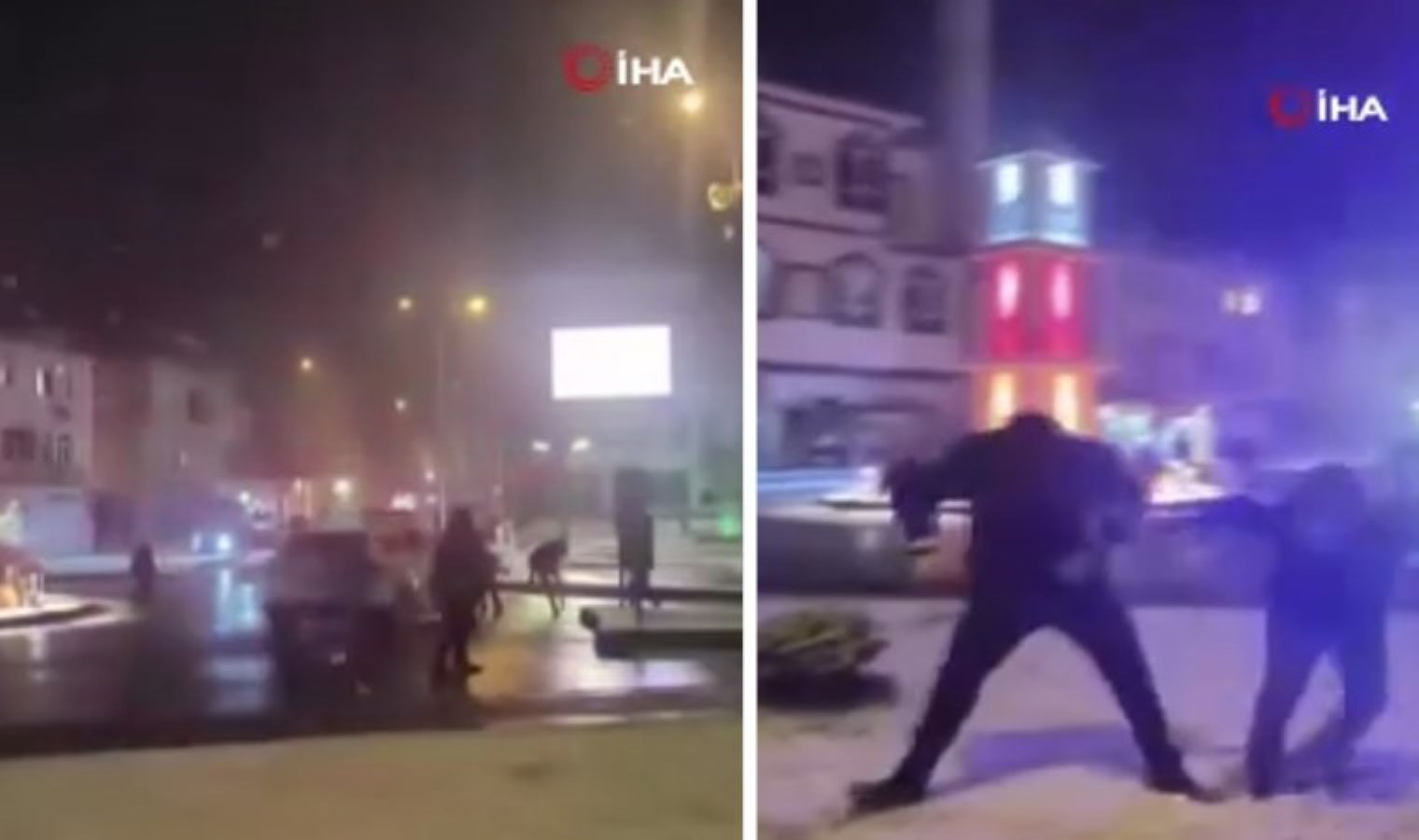 Balıkesir’den renkli görüntüler: Çocuklar, devriye gezen polis ekipleriyle kar topu oynadı