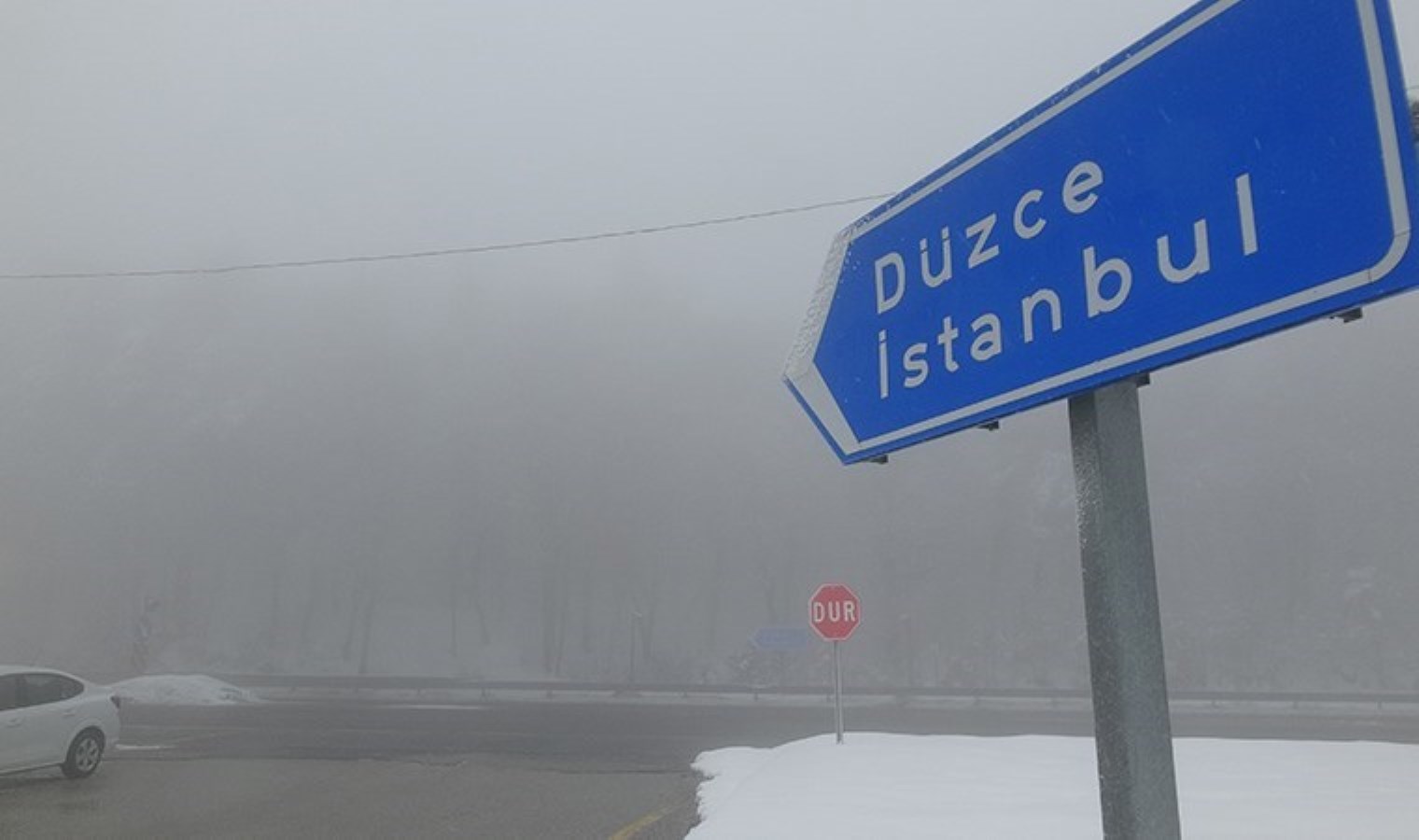 Bolu Dağı’nda yoğun sis: Görüş mesafesi 20 metreye düştü