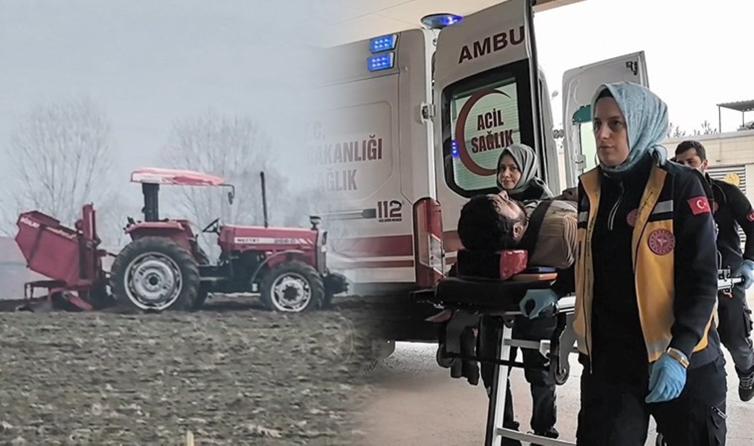 Bursa’da kan donduran olay: Düştüğü traktör bacaklarının üstünden geçti!