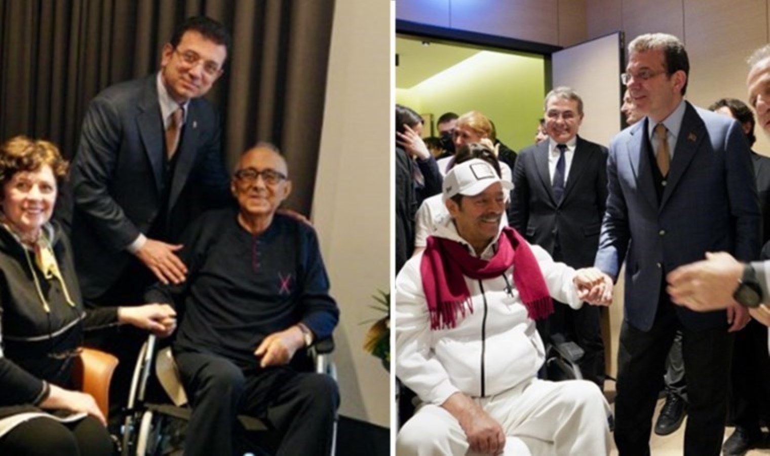 Ekrem İmamoğlu’ndan Ataol Behramoğlu ve Kadir İnanır’a sürpriz ziyaret