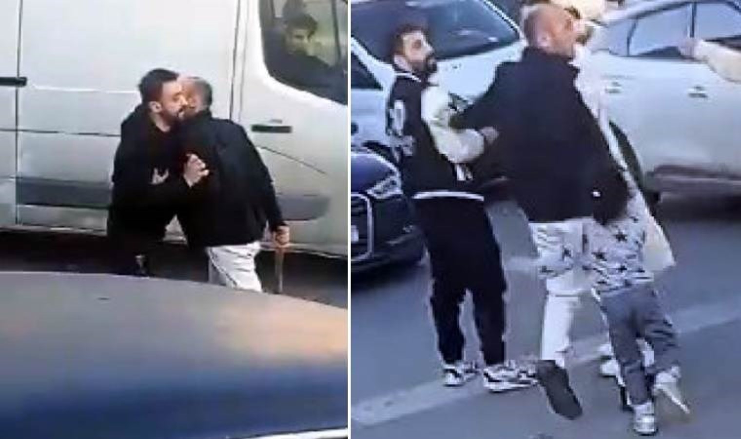 Esenyurt’ta trafikte kavga: Babasının bacağına sarılarak engellemeye çalıştı