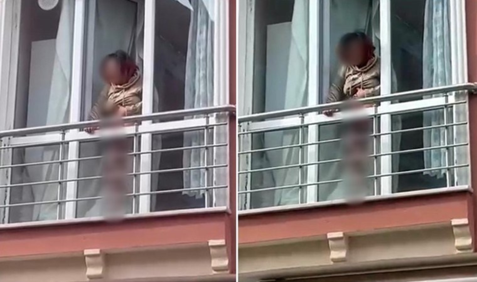 Eşi ile 5 yaşındaki kayınbiraderini bıçakladı: Yaralı kadın kanlar içinde camdan feryat etti!