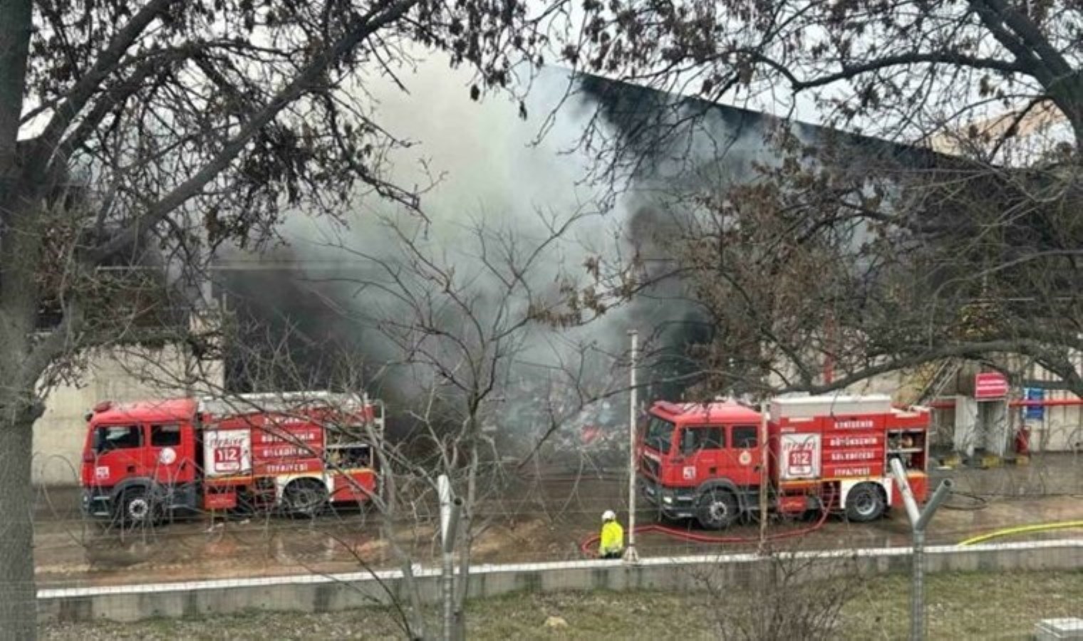 Eskişehir’de çimento fabrikasında yangın!