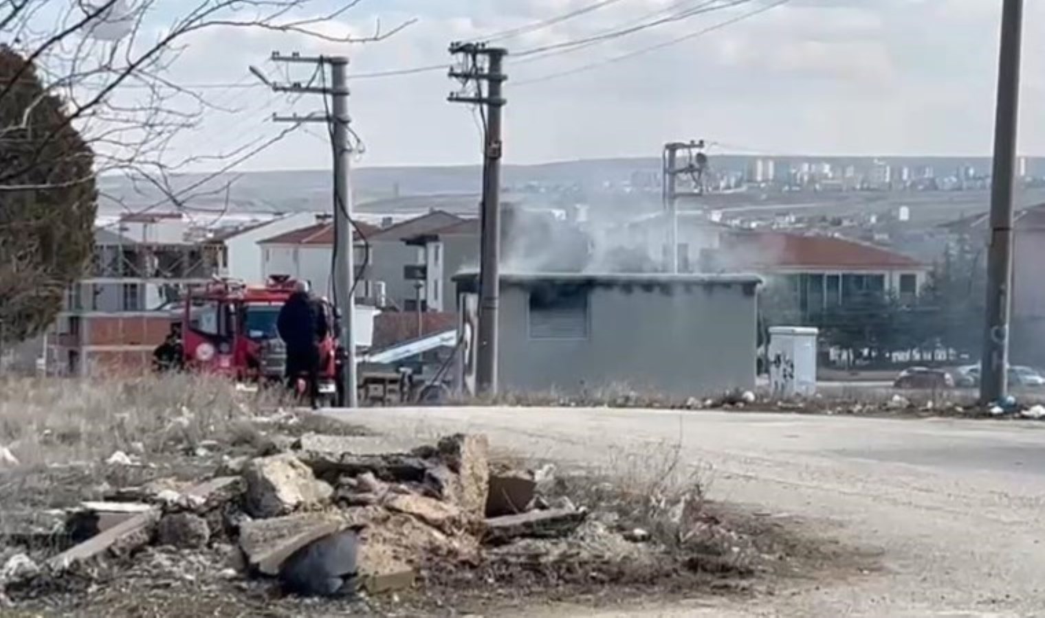 Eskişehir’de trafo yangını korkuttu!