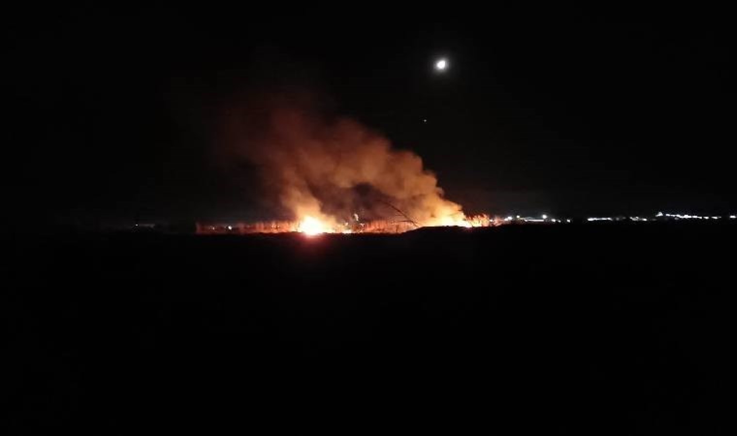 Hatay’da sazlık yangını!