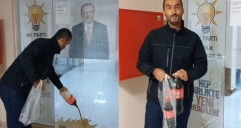 İktidarın İsrail’le ilişkilerini protesto etti: Erdoğan’ın fotoğrafına ‘kola’ sıçradığı için yargılanıyor