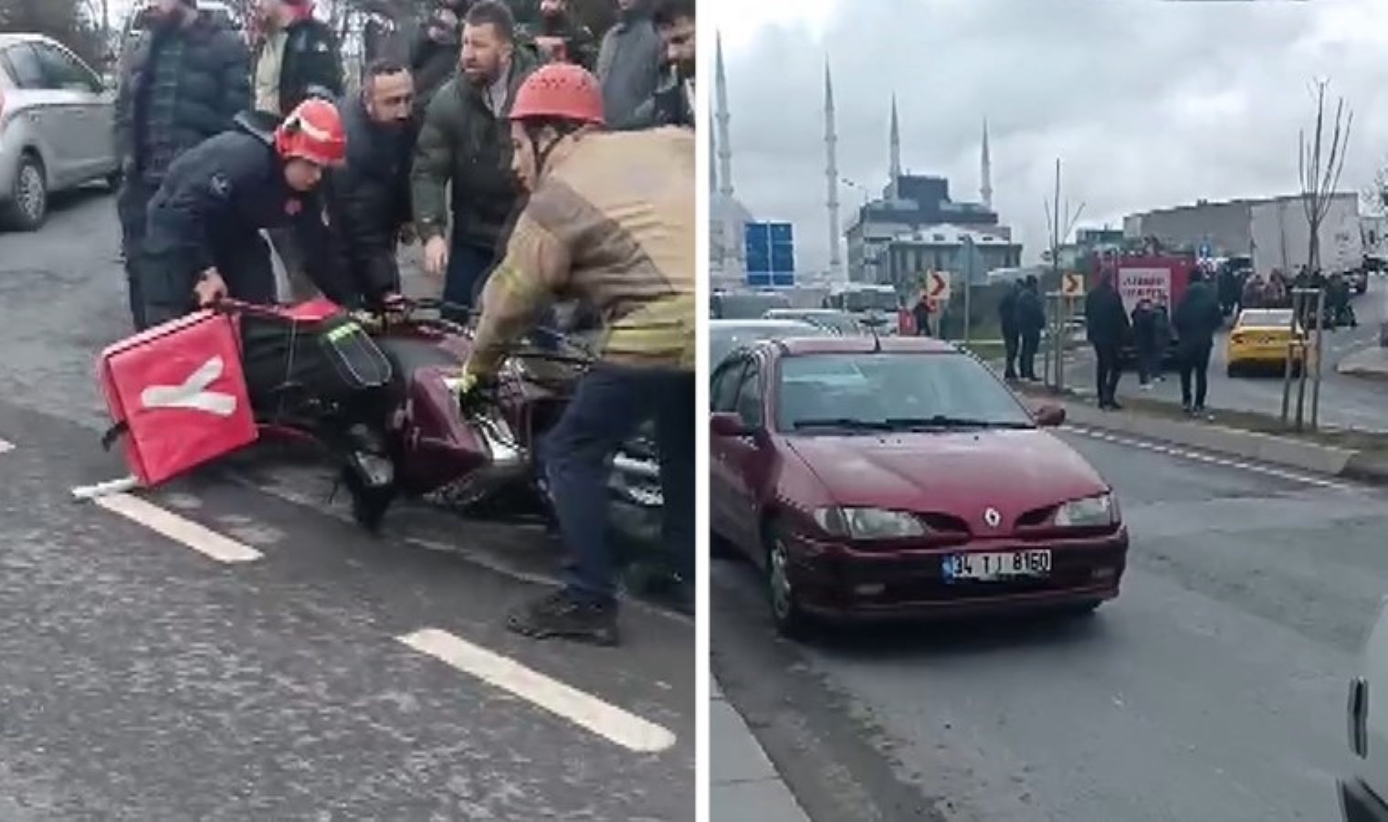 İstanbul Arnavutköy’de motosiklet kamyonetin altına girdi: Motokurye hayatını kaybetti!