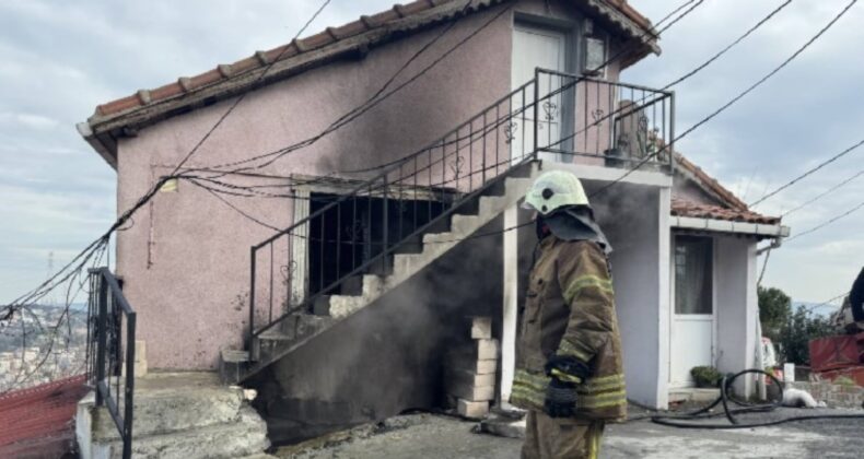 İstanbul’da panik anları… Depoda çıkan yangın giriş kata da sıçradı!