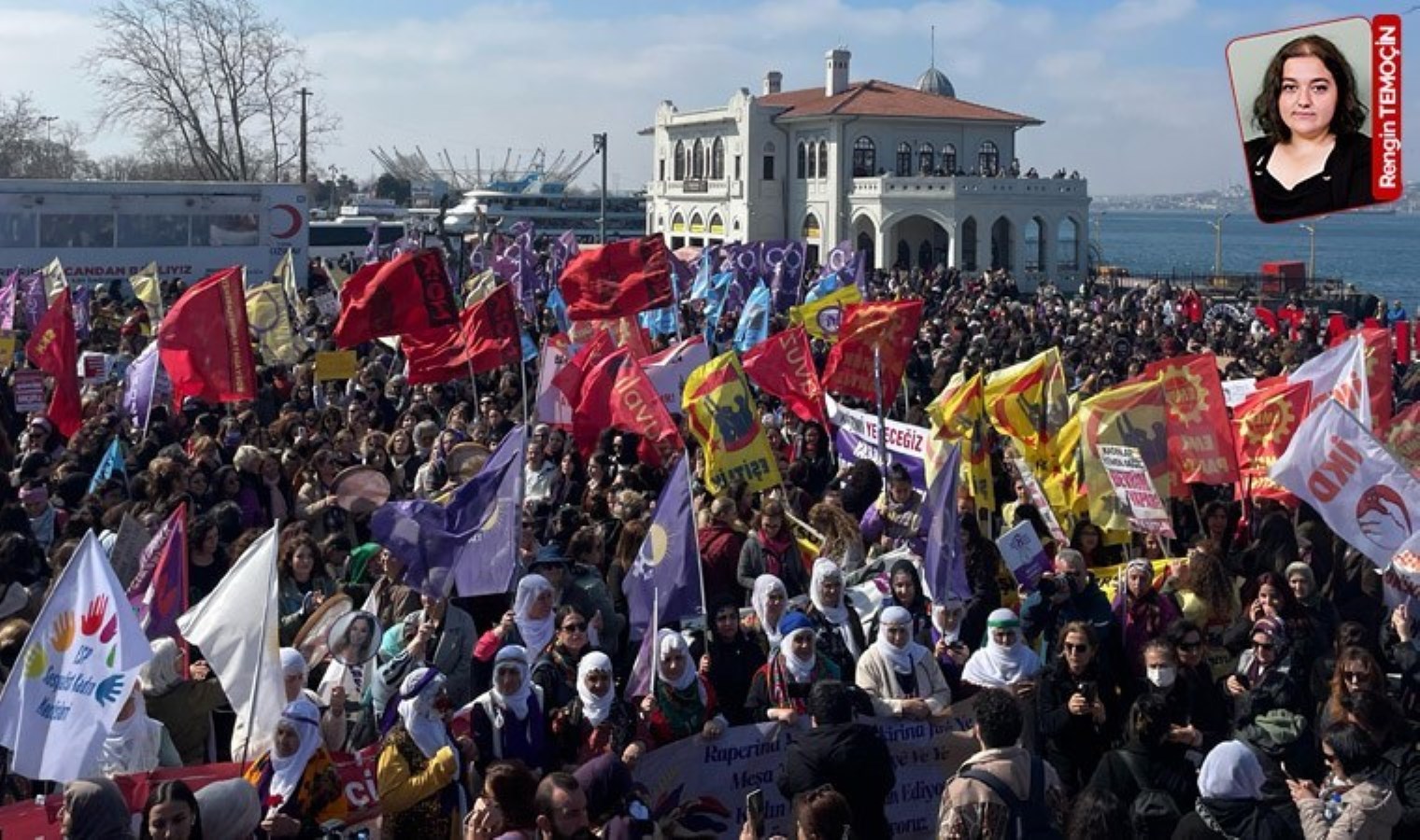 Kadınlardan Kadıköy’de ‘8 Mart’ eylemi: ‘Eşit özgür yaşayacağız’