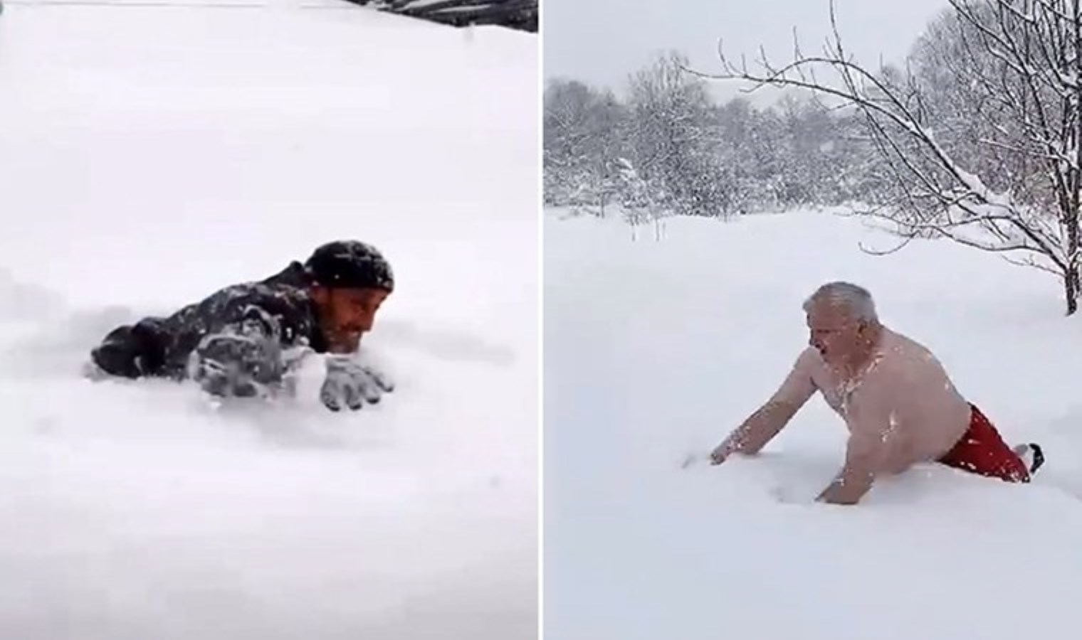 Kar yağışı 1 metreyi geçti: Yurttaşlar karda ‘yüzdü’