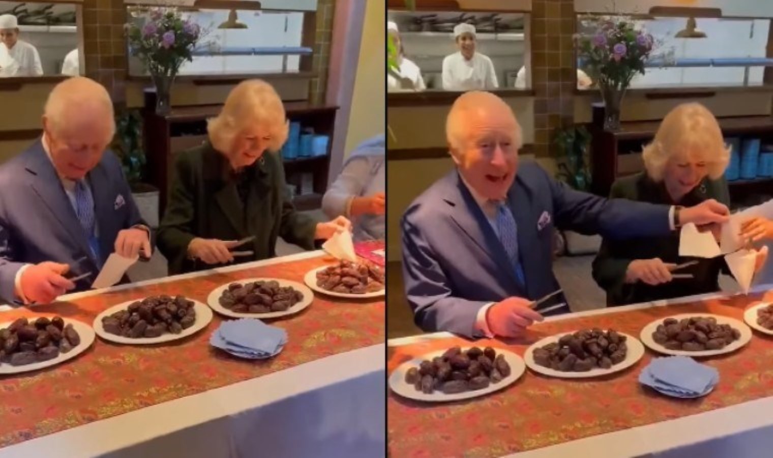 Kraliyet Ailesi’nden Ramazan hazırlığı: Charles ve Camilla, hurma paketledi