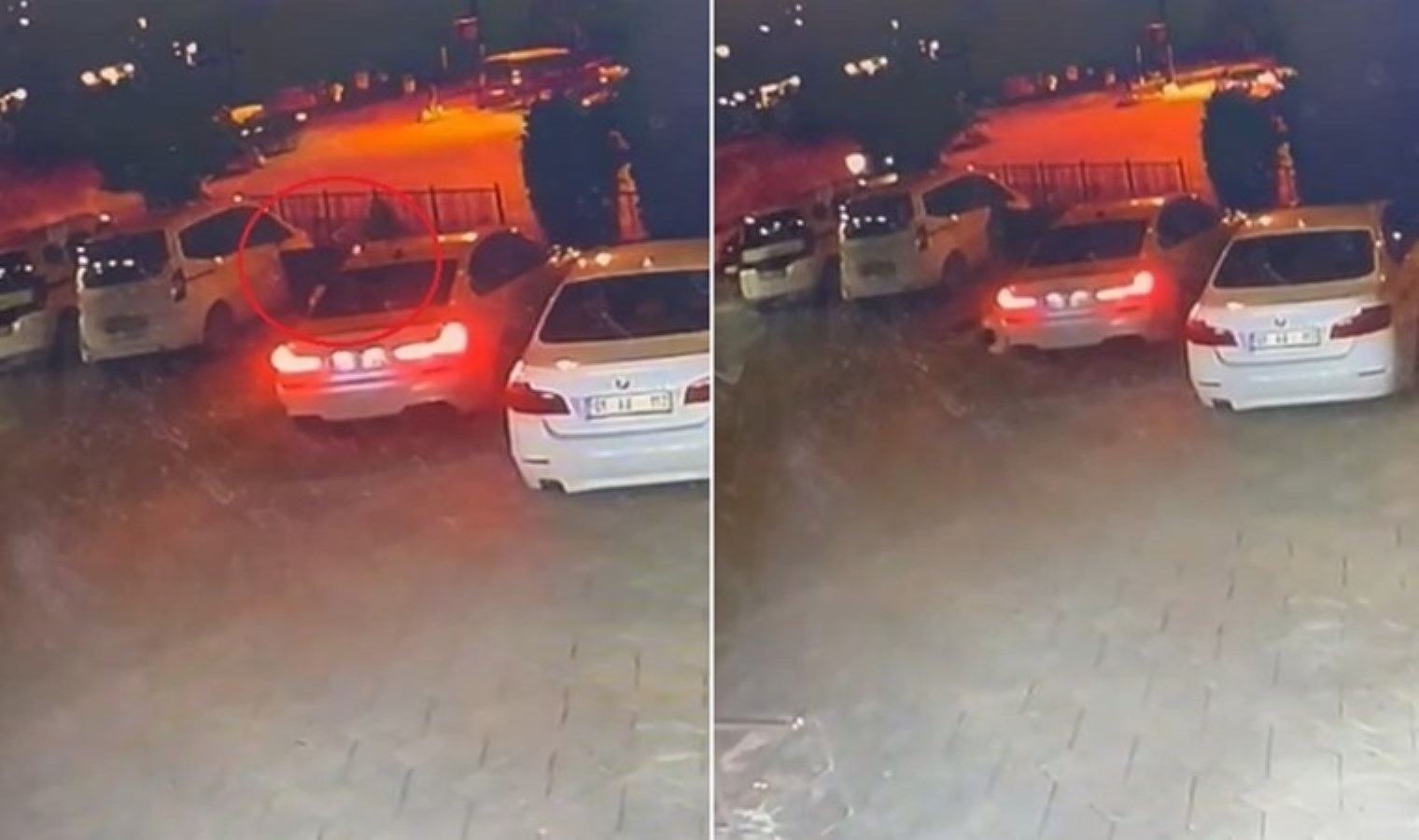 Otoparktaki silahlı saldırının görüntüleri ortaya çıktı!