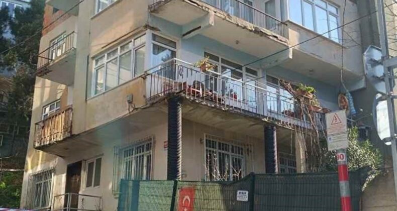 Pendik’te duvarlarından çatlama sesi gelen 3 katlı bina tahliye edildi