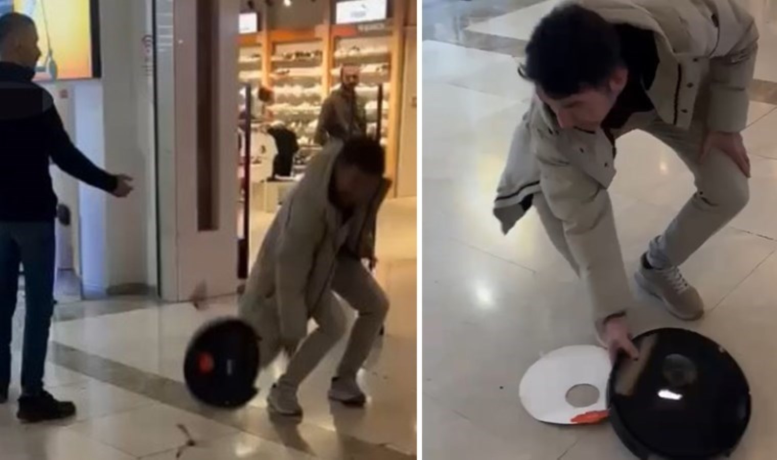 Satın aldığı robot süpürgeyi, mağazanın önünde parçaladı: ’10 kez arızalandı, çözüm bulamadım!’