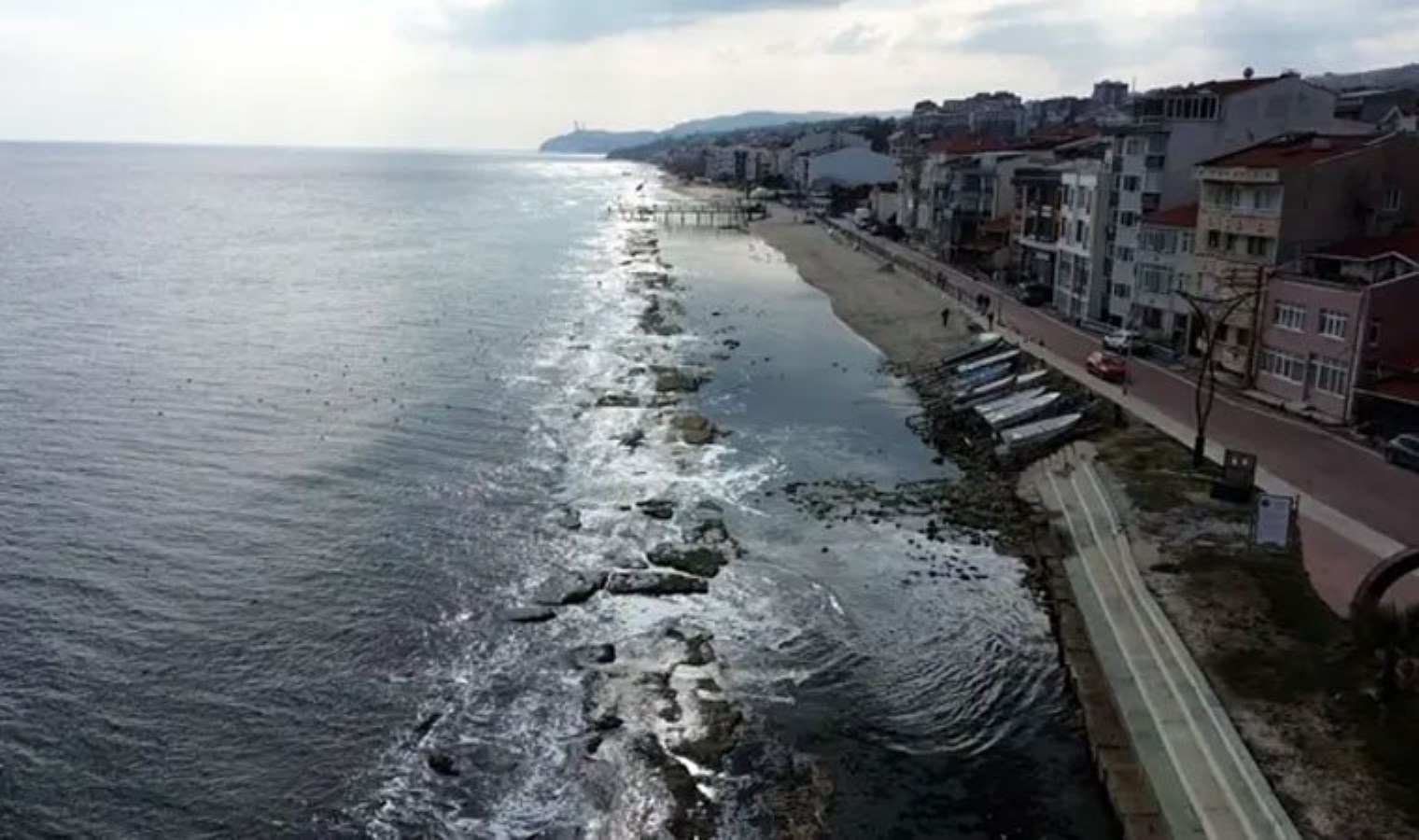 Tekirdağ’da deniz çekilince tarihi ‘Kral Yolu’ ortaya çıktı