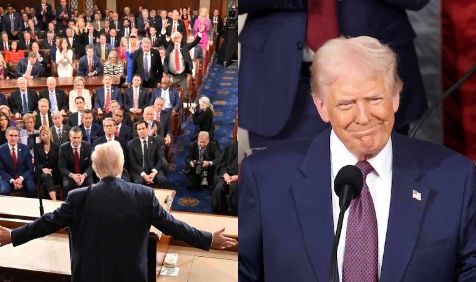 Trump, Amerikan halkına hitap etti: Ülkemiz bir geri dönüşün eşiğinde