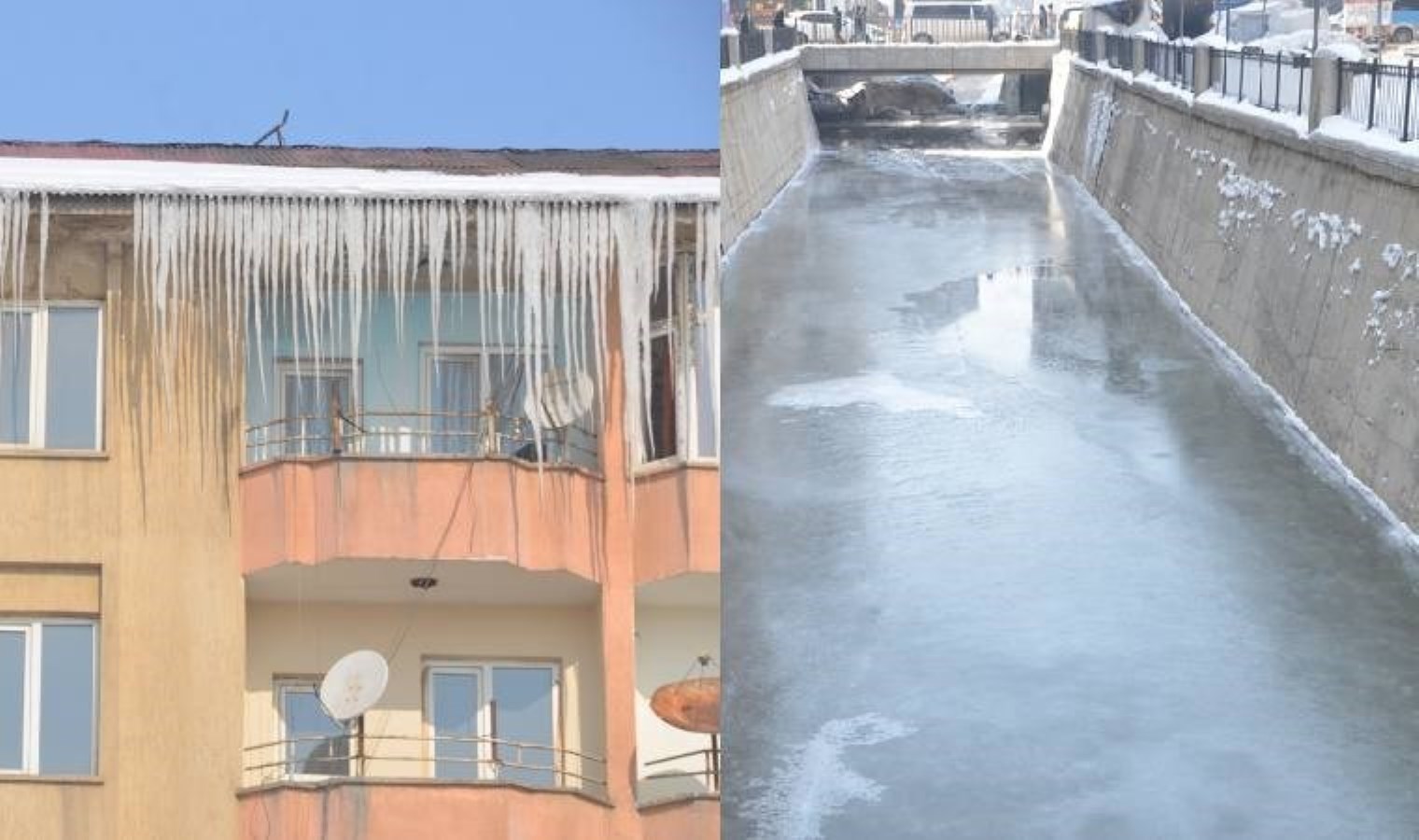 Van, Muş, Hakkari ve Bitlis’te dereler dondu… 88 yerleşim yerine ulaşılamıyor!