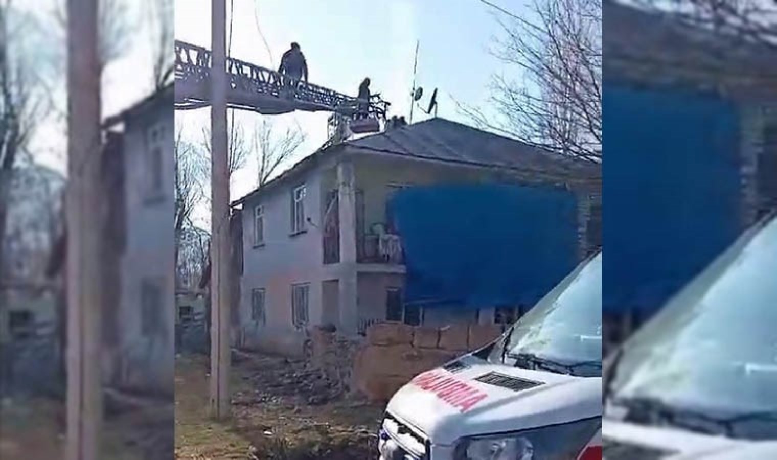 Yangına müdahale ediyordu: İtfaiye eri çatıdan düştü