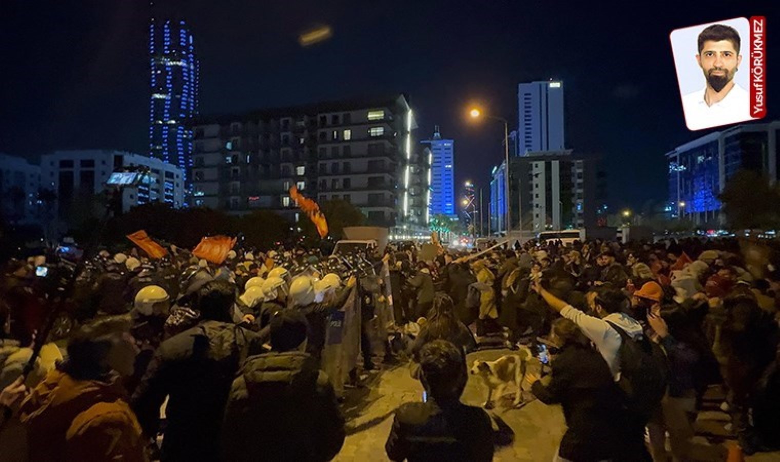 AKP İzmir İl Binası’na yürümek isteyen öğrencilere polis engeli!