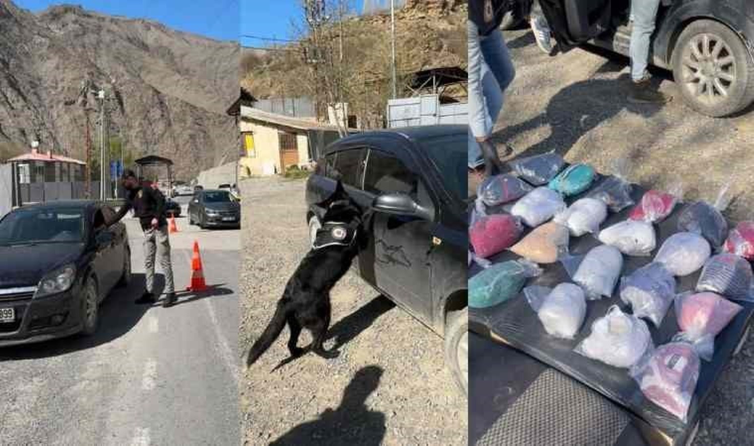 Aracın yakıt deposunda 21 kilo uyuşturucu ele geçirildi