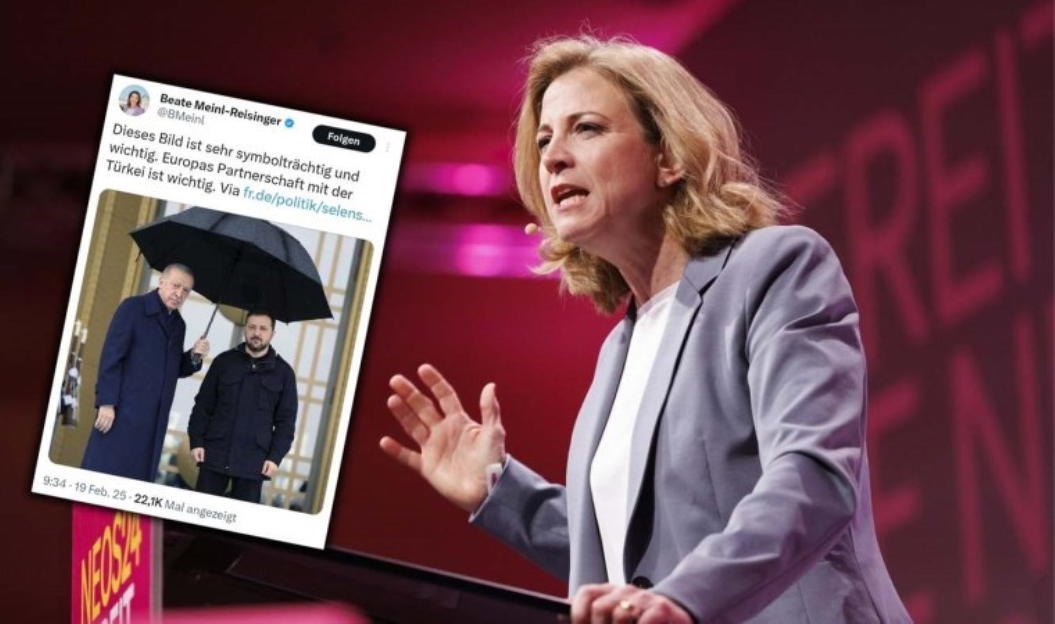 Avusturyalı bakan, Erdoğan paylaşımını sildi