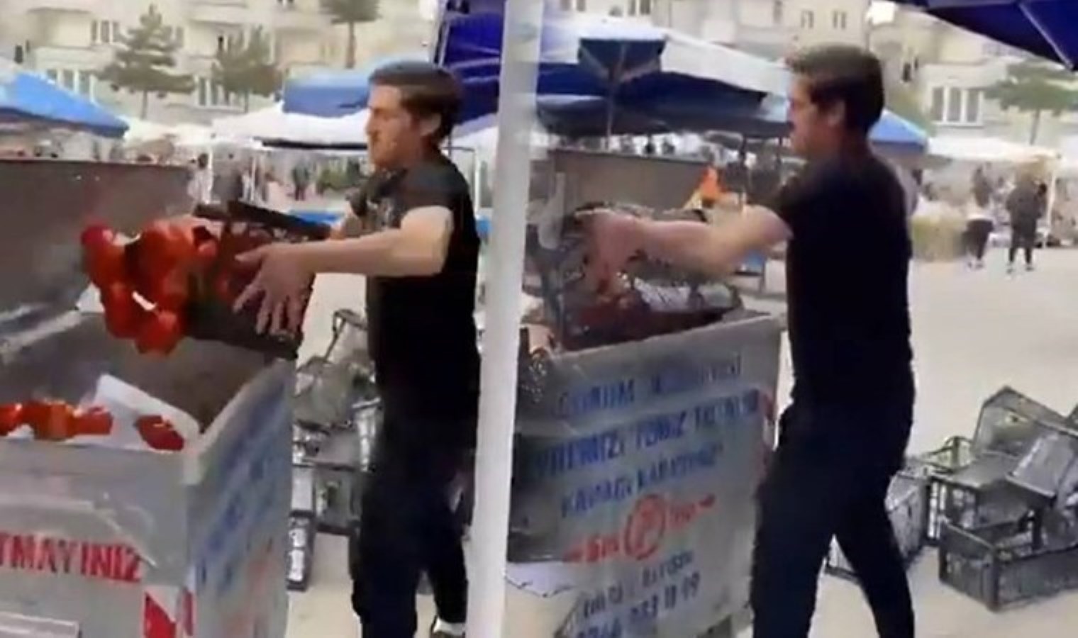 Bakan Yardımcısı açıkladı: Domateslerini çöpe döken pazarcıya milyonluk ceza!