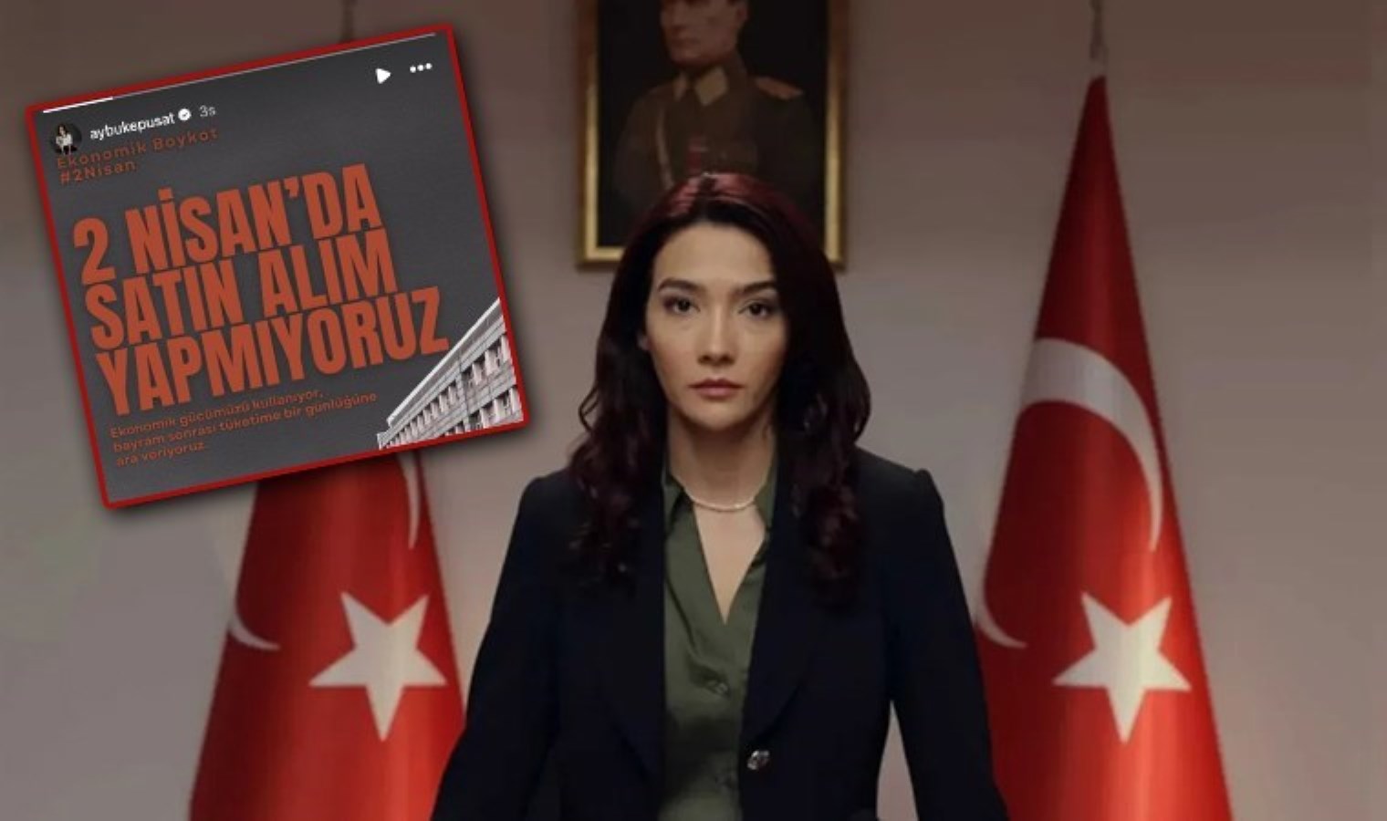 Boykot çağrısı yapan Aybüke Pusat TRT’deki ‘Teşkilat’ dizisinin oyuncu kadrosundan çıkarıldı