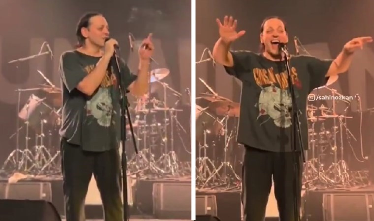 Duman’ın solisti Kaan Tangöze’den sahnede ‘iktidar’ eleştirisi: Saddam’ın Irak’ı mı? Esad’ın Suriye’si mi? Anlayamadık gitti, böyle miydi bu ülke?