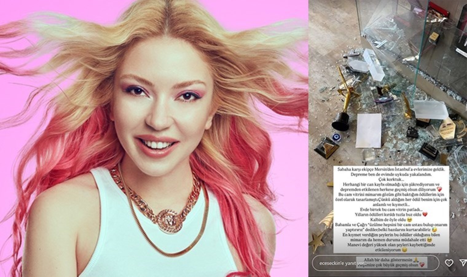 Ece Seçkin depreme uykuda yakalandı: ‘Cam vitrin patladı’