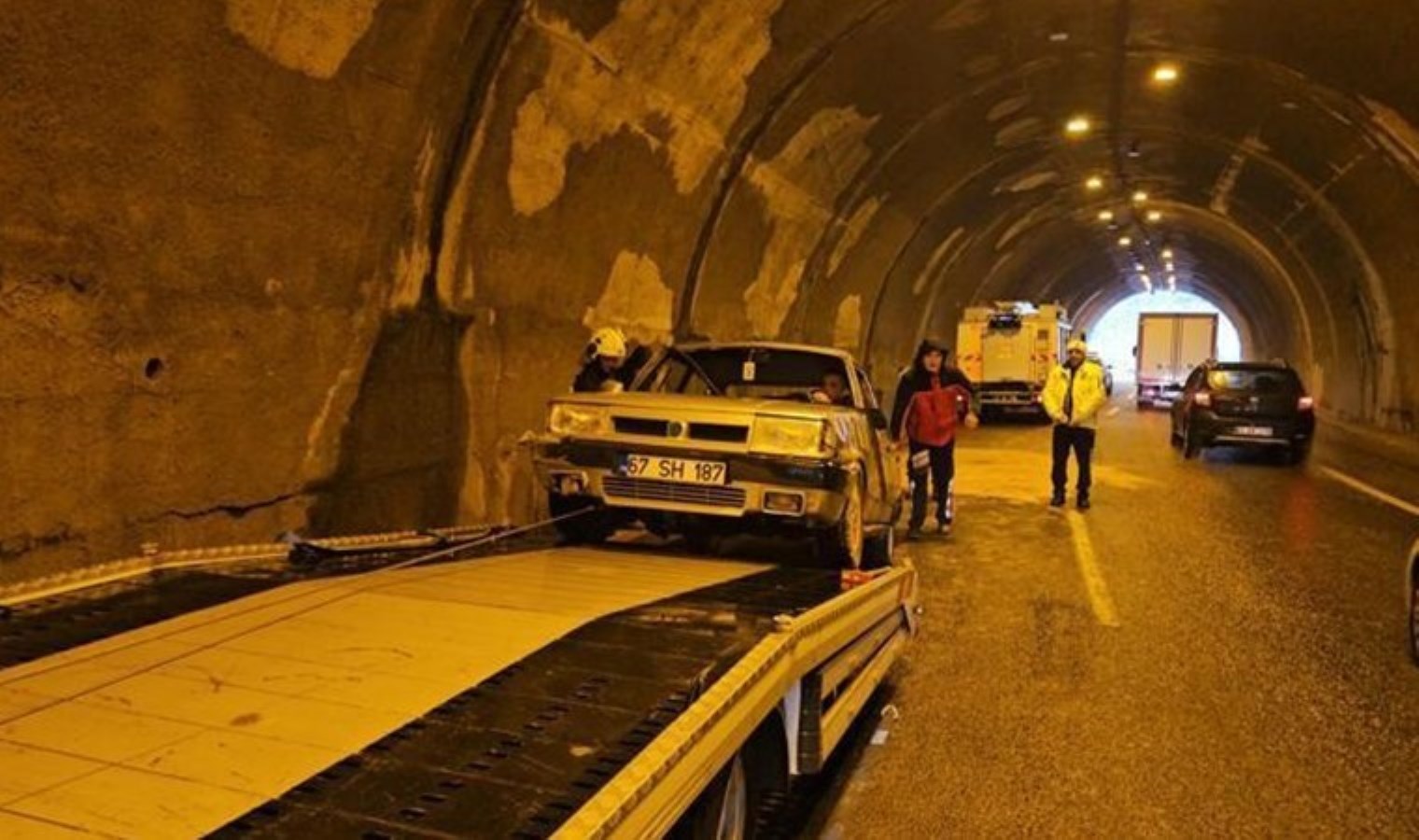 Faciadan dönüldü! Zonguldak’ta tünelde kaza: 1 kişi yaralandı
