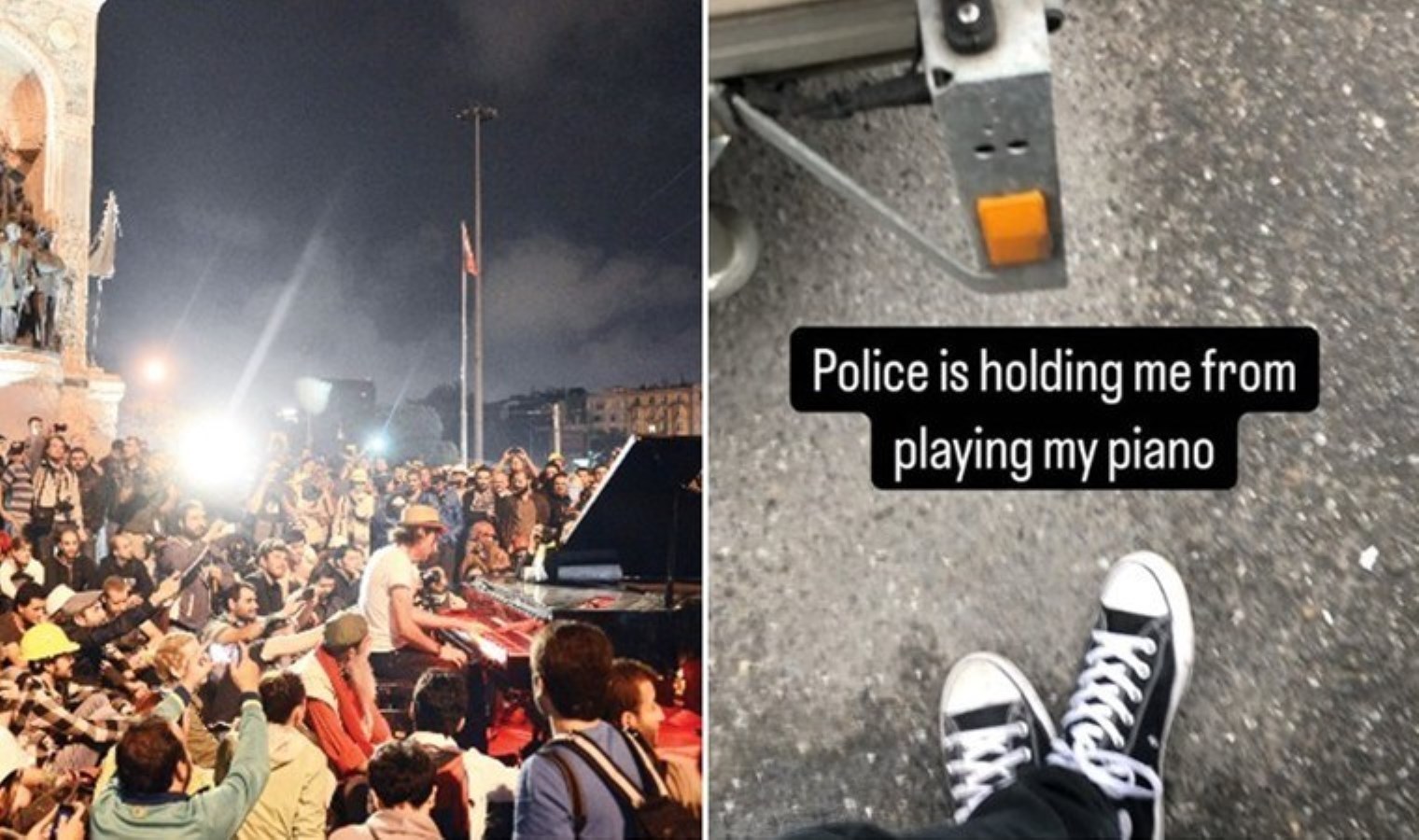 Gezi destekçisi ünlü piyanistin Kadıköy gösterisine engel: Polis ‘piyanoya’ el koydu