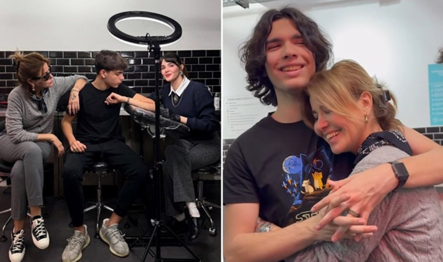 Gülben Ergen’den oğlu Güney’in dövme anı paylaşımı: ‘Ya babam kızarsa?’