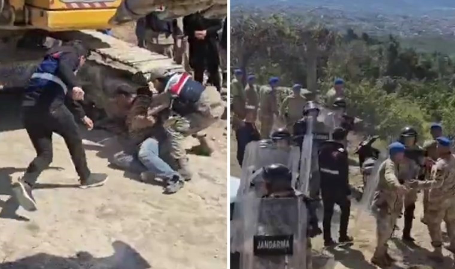 Hatay’da ‘kamulaştırma’ operasyonu: Köylüler kepçelerin önüne yattı, jandarma müdahale etti