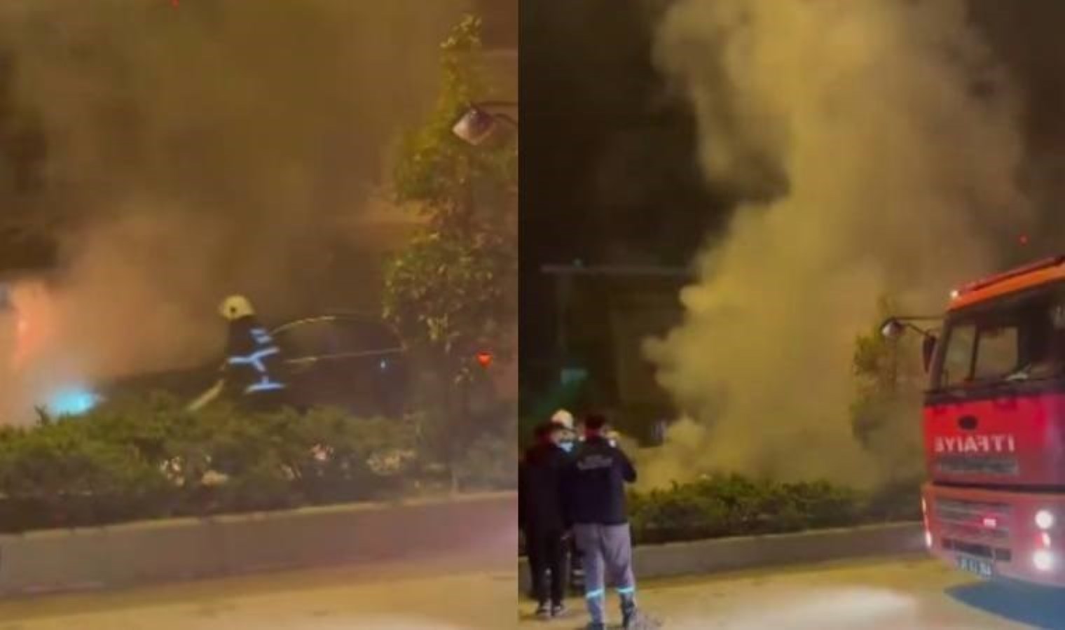 Hatay’da panik anları… Seyir halindeyken alev topuna döndü!