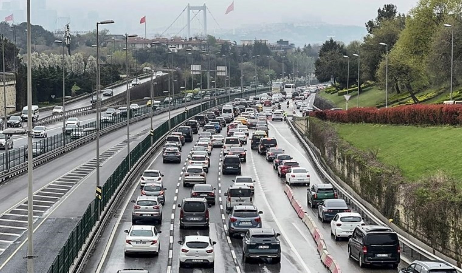 İstanbul’da bayramın son günü trafik yoğunluğu!