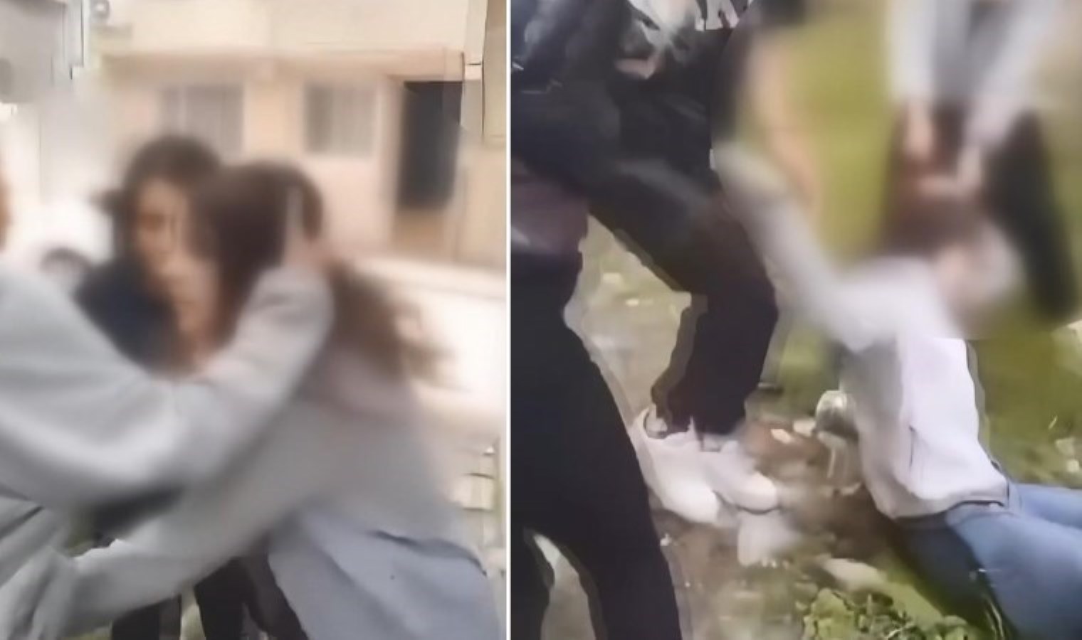 İstanbul’da dehşet anları… Çocuğu kameraya çekerek darbettiler!