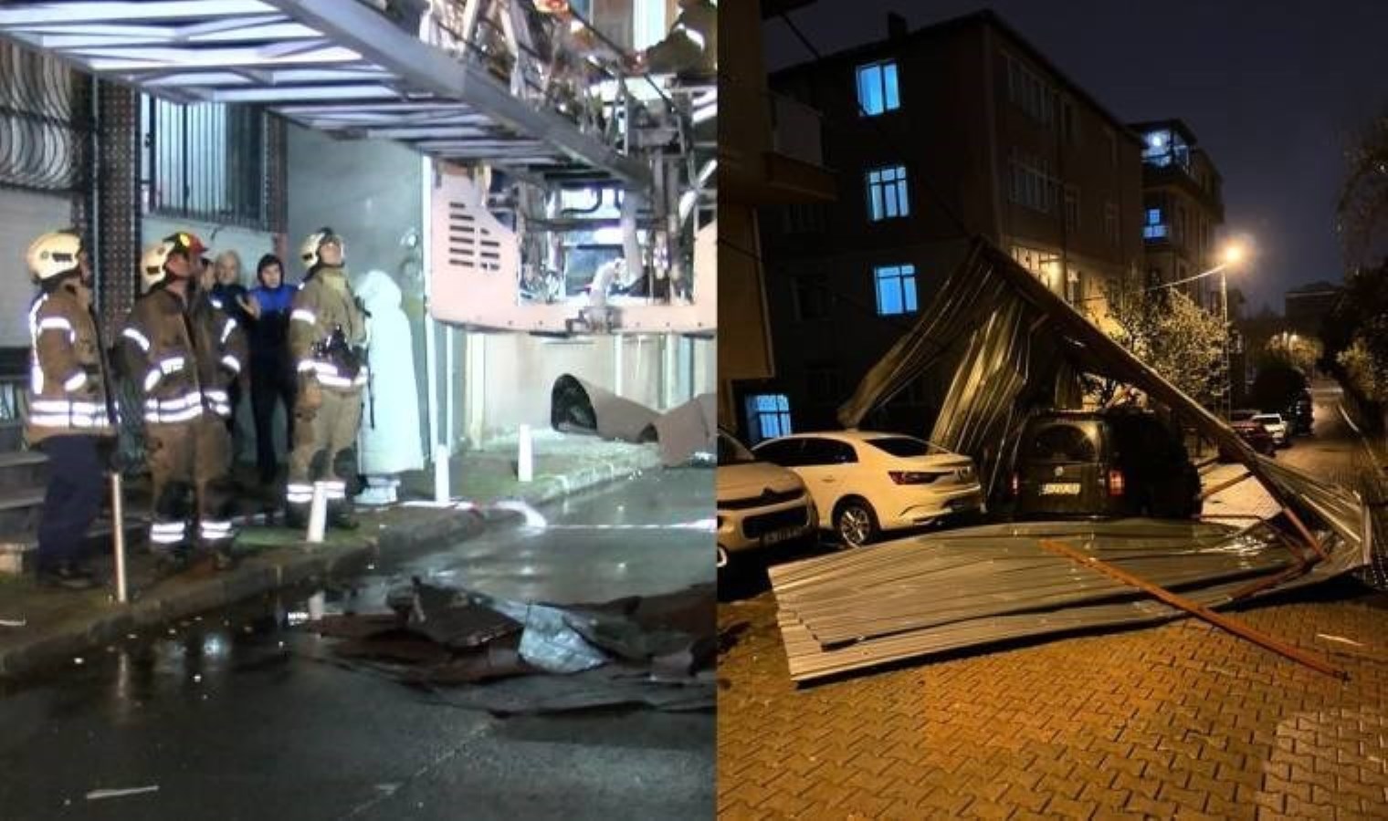 İstanbul’u fırtına vurdu… Çatılar uçtu, elektrik telleri koptu!