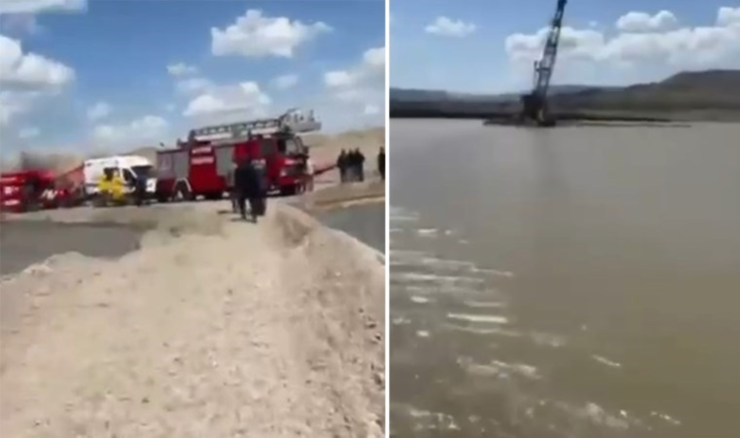 Kum ocağında çalışırken nehre düşen 17 yaşındaki Mehmet, kayboldu