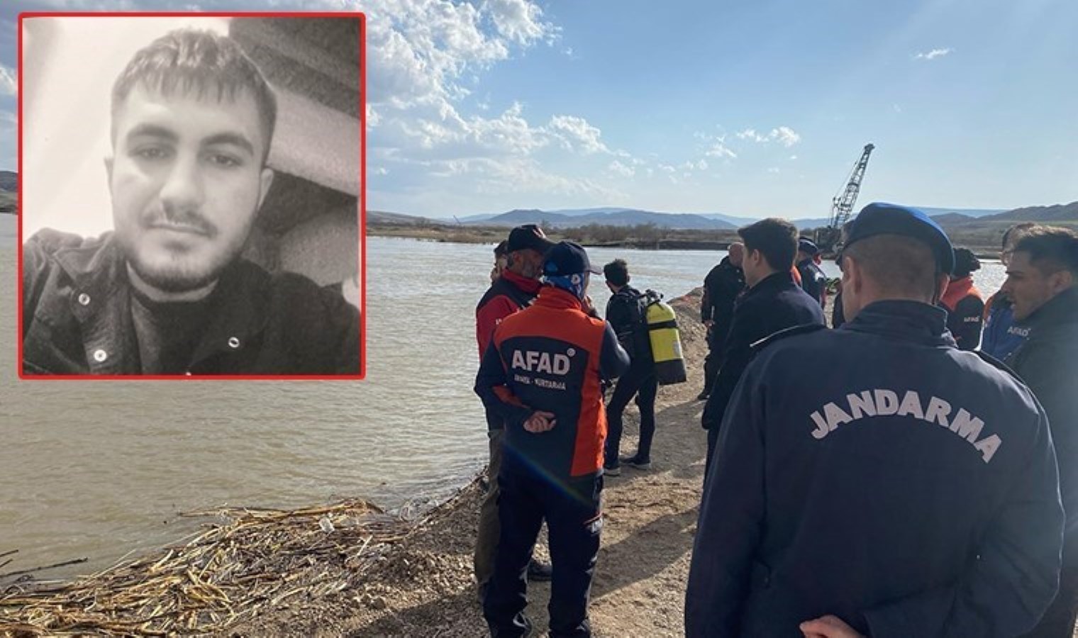 Kum ocağında çalışırken nehre düşen Mehmet’in cansız bedenine ulaşıldı