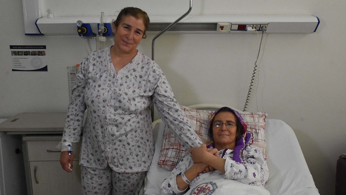 Manisa’da böbrek hastası ablası sayesinde sağlığına kavuştu